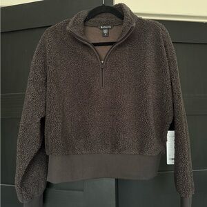 Athleta Brown Teddy Jacket